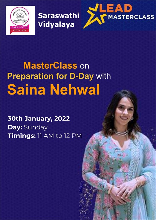Master class on preparation for D-Day with Saina Nehwal.